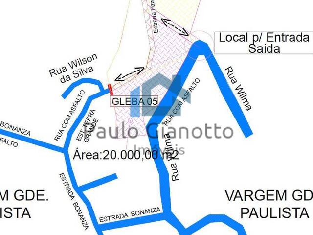 #1243 - Área para Venda em Vargem Grande Paulista - SP - 1